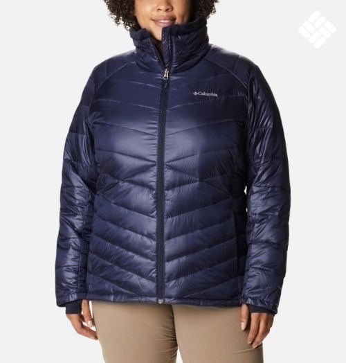 Women's Columbia Joy Peak Omni-Heat Infinity Insulated Jackets Navy | Plus Size CA-GA6L0